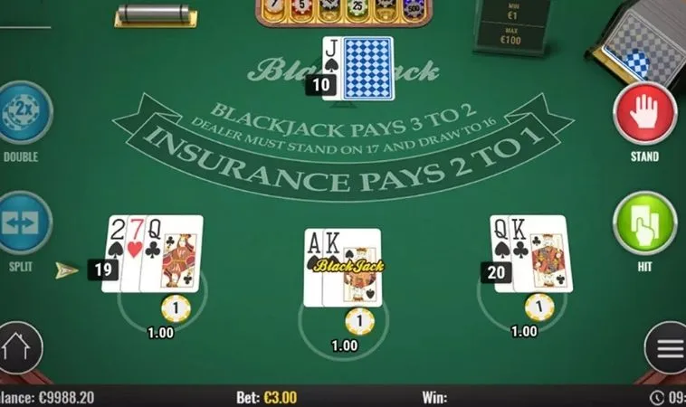 Blackjack tại 22Bet