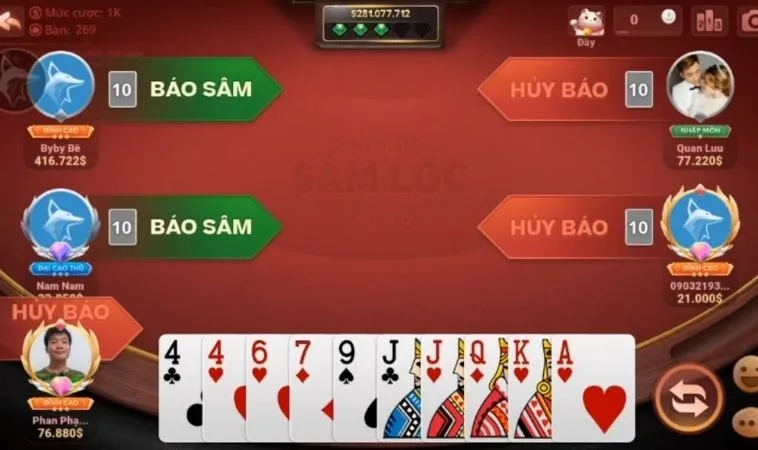 Chiến thuật đánh Sâm Lốc Nhà Cái 22Bet hiệu quả