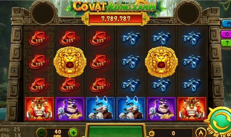 Giao diện chơi Nổ Hũ Rừng Xanh Tại 22Bet